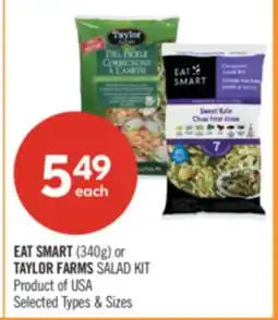 Shoppers Drug Mart Eat Smart (340g) or Taylor Farms Salad Kit offer