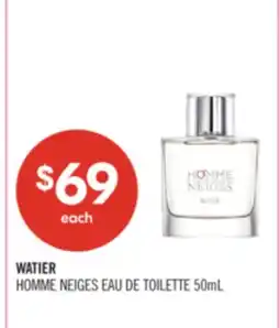 Shoppers Drug Mart WATIER HOMME NEIGES EAU DE TOILETTE offer