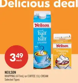 Shoppers Drug Mart NEILSON WHIPPING (473mL) or COFFEE (1L) CREAM offer