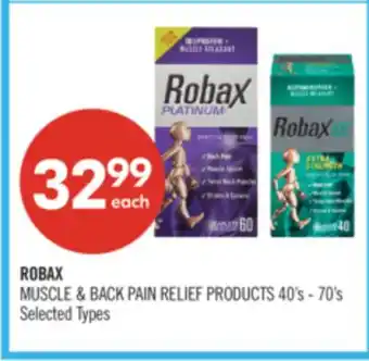 Shoppers Drug Mart ROBAX MUSCLE & BACK PAIN RELIEF PRODUCTS offer