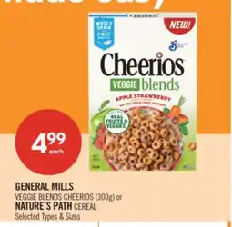 Shoppers Drug Mart GENERAL MILLS VEGGIE BLENDS CHEERIOS (300g) or NATURE'S PATH CEREAL offer