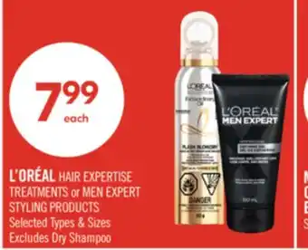 Shoppers Drug Mart L'ORÉAL HAIR EXPERTISE TREATMENTS or MEN EXPERT STYLING PRODUCTS offer