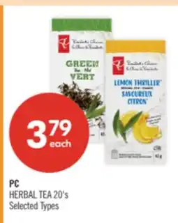 Shoppers Drug Mart PC HERBAL TEA offer