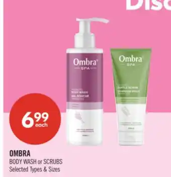 Shoppers Drug Mart OMBRA BODY WASH or SCRUBS offer