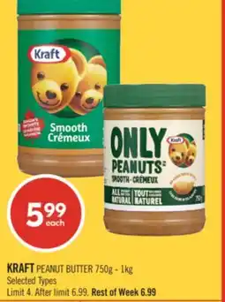 Shoppers Drug Mart KRAFT PEANUT BUTTER offer