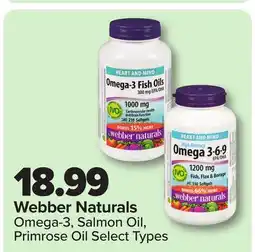 RxHealthMed Webber Naturals Omega-3, Salmon Oil, Primrose Oil offer
