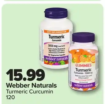 RxHealthMed Webber Naturals Turmeric Curcumin offer