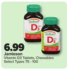 RxHealthMed Jamieson Vitamin D3 Tablets, Chewables offer