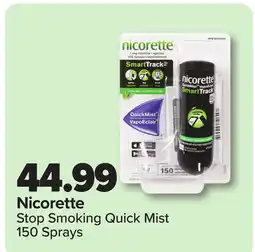 RxHealthMed Nicorette Stop Smoking Quick Mist offer