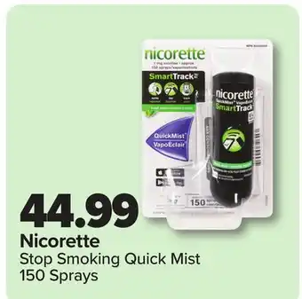 RxHealthMed Nicorette Stop Smoking Quick Mist offer