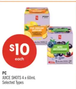 Shoppers Drug Mart PC JUICE SHOTS offer