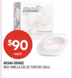 Shoppers Drug Mart ARIANA GRANDE MOD VANILLA EAU DE PARFUM 100mL offer