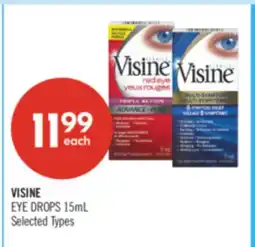 Shoppers Drug Mart VISINE EYE DROPS offer