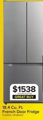 Leon's L2 Stainless Steel French Door Refrigerator (18.4 Cu.Ft.) - LRF18B5AST offer
