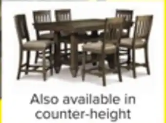 Leon's Bilboa 7-Piece Counter Height Dining Set - Roasted Oak offer