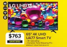 Leon's LG 65 4K Smart UHD TV - 65UA7700PUB offer