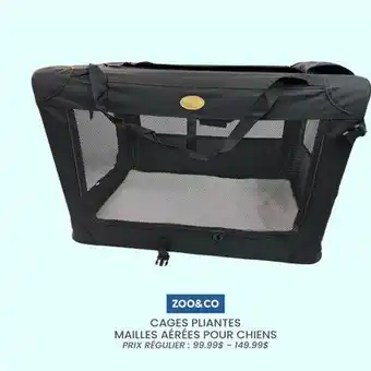 Chico CAGE PLIANTE MAILLE AÉRÉE POUR CHIENS ZOO & CO offer