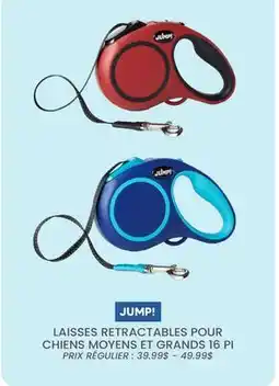 Chico LAISSES RETRACTABLES POUR CHIENS MOYENS ET GRANDS JUMP! offer