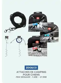 Chico ATTACHES DE CAMPING POUR CHIENS offer