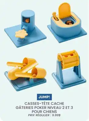 Chico CASSES-TÊTE CACHE GÂTERIES POKER NIVEAU 2 ET 3 POUR CHIENS JUMP! offer