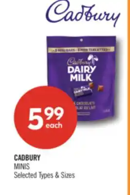 Shoppers Drug Mart CADBURY MINIS offer