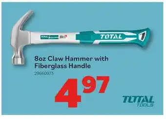 Matériaux Pont Masson 8oz Claw Hammer with Fiberglass Handle offer