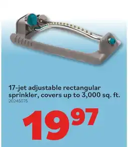 Matériaux Pont Masson Adjustable Rectangular Sprinkler - 17 Jets, up to 3000 sq. ft offer