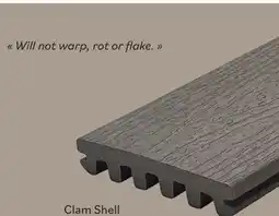 Matériaux Pont Masson Trex 1x6x12'-Enhance Basic Composite Grooved Decking - Clam Shell offer