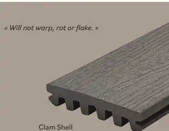 Matériaux Pont Masson Trex 1x6x12'-Enhance Basic Composite Grooved Decking - Clam Shell offer