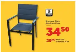 Matériaux Pont Masson Stackable Black Aluminum Chair offer