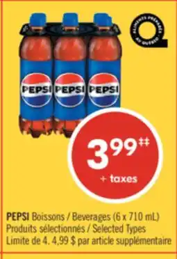 Pharmaprix PEPSI Beverages offer