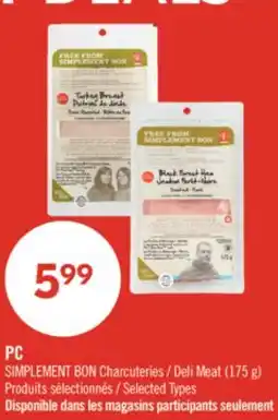 Pharmaprix PC SIMPLEMENT BON Deli Meat (175 g) offer