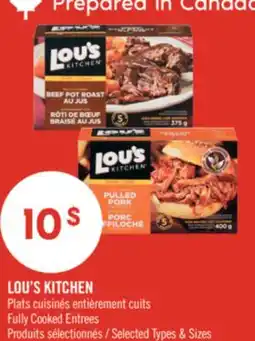 Pharmaprix LOU'S KITCHEN Fully Cooked Entrees offer
