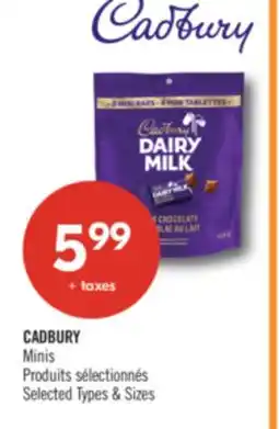 Pharmaprix CADBURY Minis offer