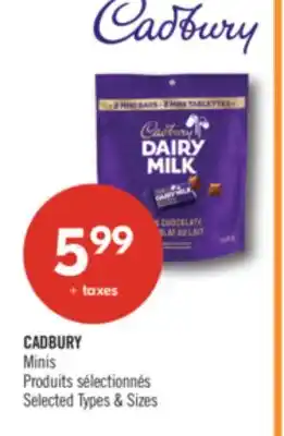 Pharmaprix CADBURY Minis offer