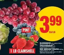 No Frills Blueberries, Strawberries, Red Seedless Grapes offer