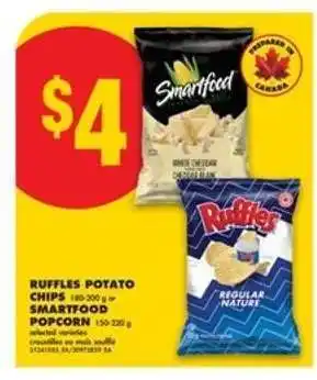 No Frills Ruffles Potato Chips or Smartfood Popcorn offer