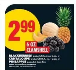 No Frills Blackberries, Cantaloupe, Pineapple offer