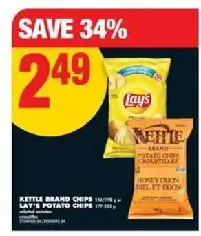 No Frills Kettle Brand Chips or Lay's Potato Chips offer
