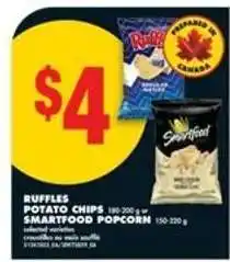 No Frills Ruffles Potato Chips / Smartfood Popcorn offer
