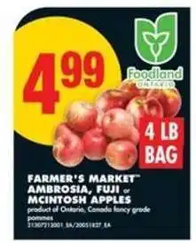No Frills Farmer's Market Apples offer