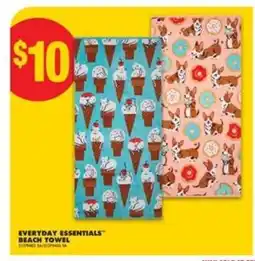 No Frills EVERYDAY ESSENTIALS BEACH TOWEL offer