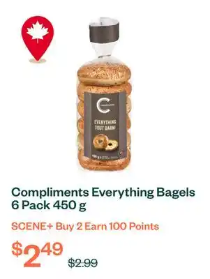 Voilà Compliments Everything Bagels 6 Pack 450 g offer