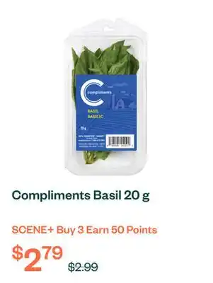 Voilà Compliments Basil 20 g offer