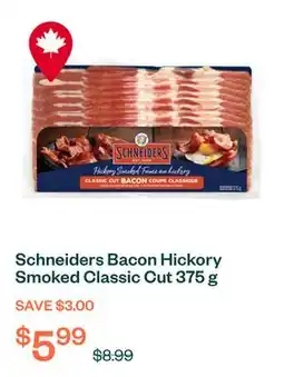 Voilà Schneiders Bacon Hickory Smoked Classic Cut 375 g offer