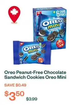 Voilà Oreo Peanut-Free Chocolate Sandwich Cookies Oreo Mini Original 150 g offer