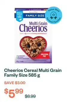 Voilà Cheerios Cereal Multi Grain Family Size 585 g offer