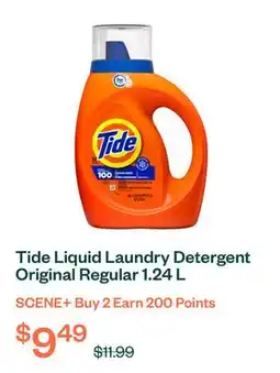 Voilà Tide Liquid Laundry Detergent Original Regular 1.24 L offer