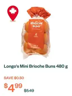Voilà Longo's Mini Brioche Buns 480 g offer