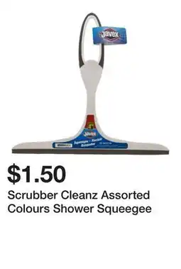 Dollarama Scrubber Cleanz Assorted Colours Shower Squeegee offer